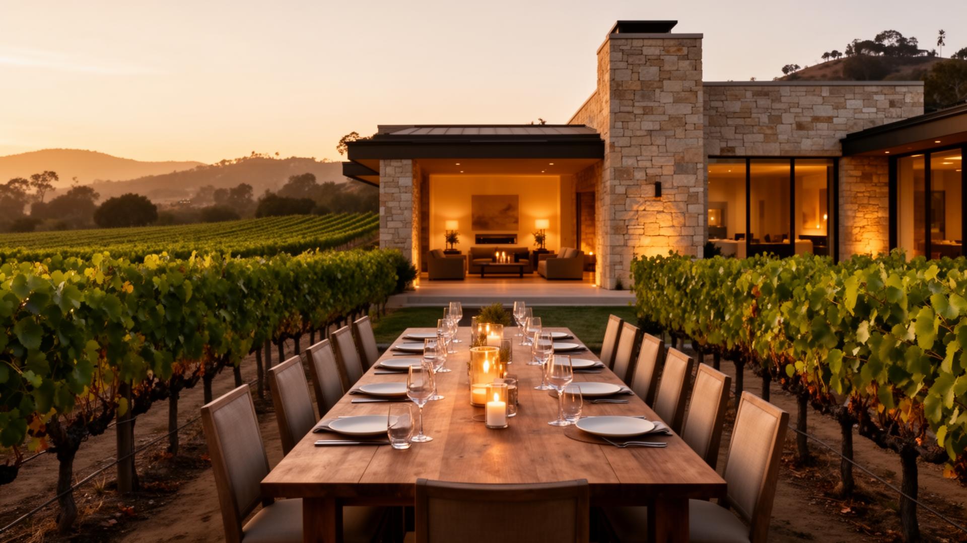 California vineyard estate